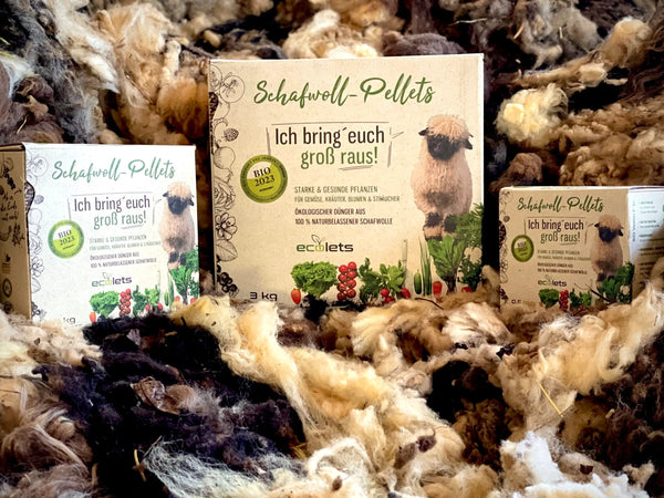Schafwoll-Pellets - Dünger & Wasserspeicher 🌿