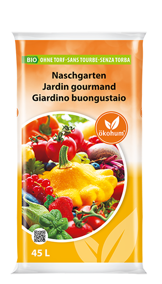 Naschgarten 45 L BIO - torffreie Bio-Erde für gesunde Ernten aus dem eigenen Garten 🌱🐑💧